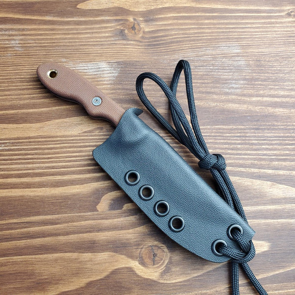 rl custom kydex sheath for tops mini scandi fixed blade knife