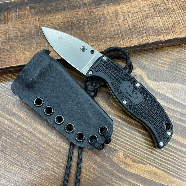 Spyderco Enuff Drop Point(Leaf Shape) Kydex Sheath