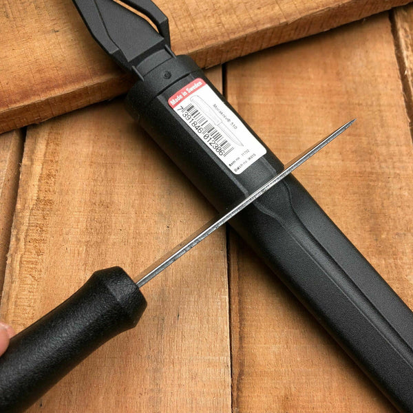 Mora 510 Black Handle Carbon Steel Blade Fixed Blade Camp Knife 01230