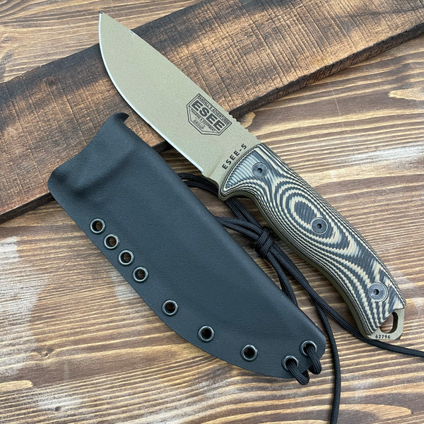ESEE 5 With 3D Contoured Handles Kydex Sheath